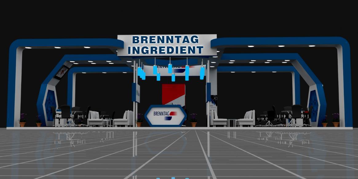 Brenntag ingredient exhibition stall