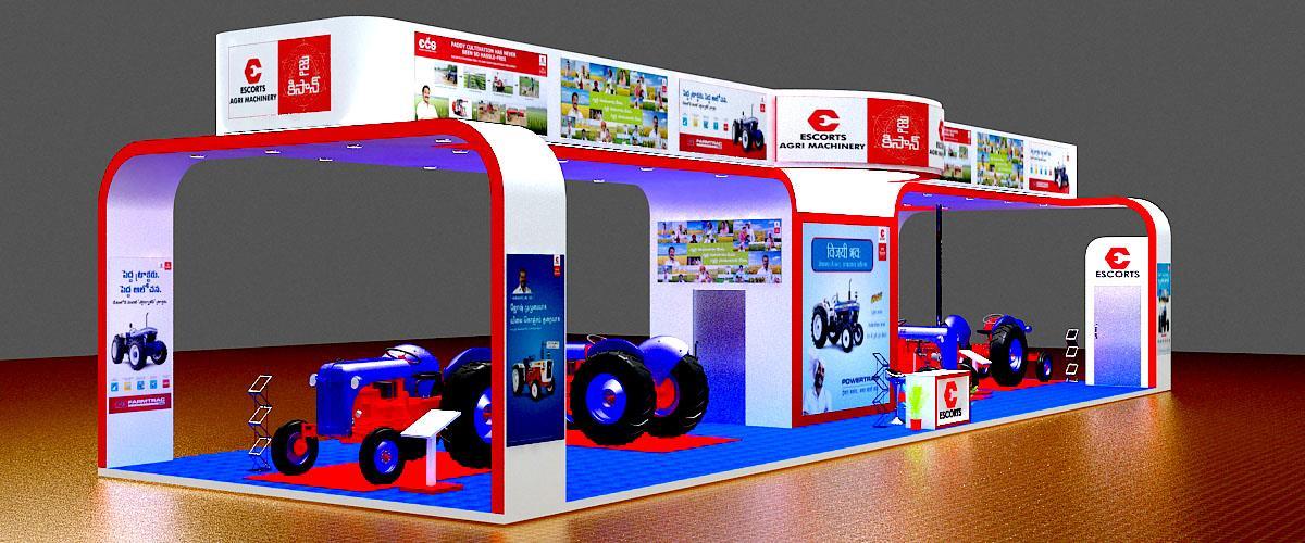 Escorts exhibition display and branding