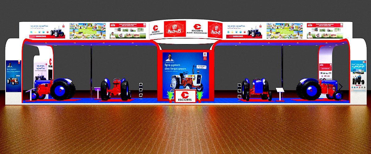 Escorts exhibition stall by Knight Kings