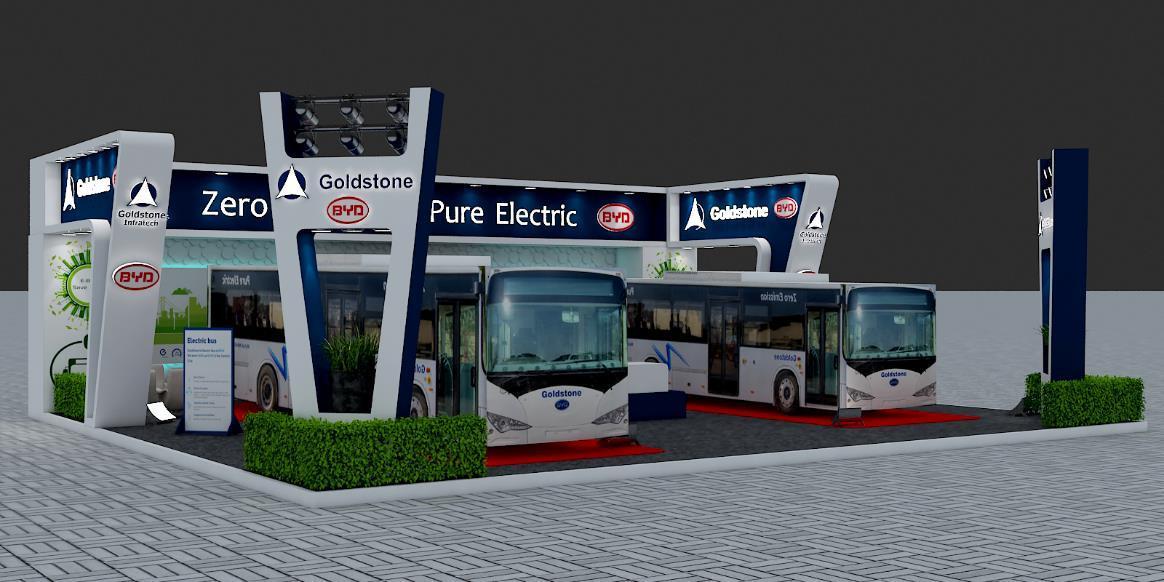 Goldstone exhibition branding and setup