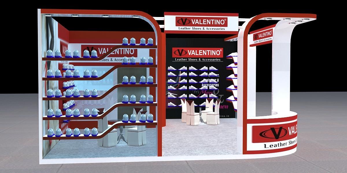 Valentino Leather exhibition product showcase